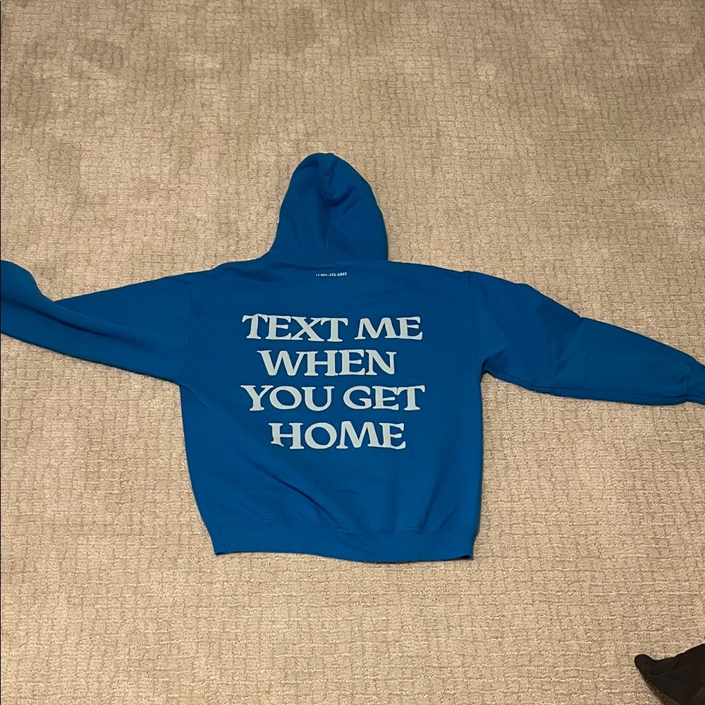 LONELY GHOST Vibrant Blue Hoodie Sweater